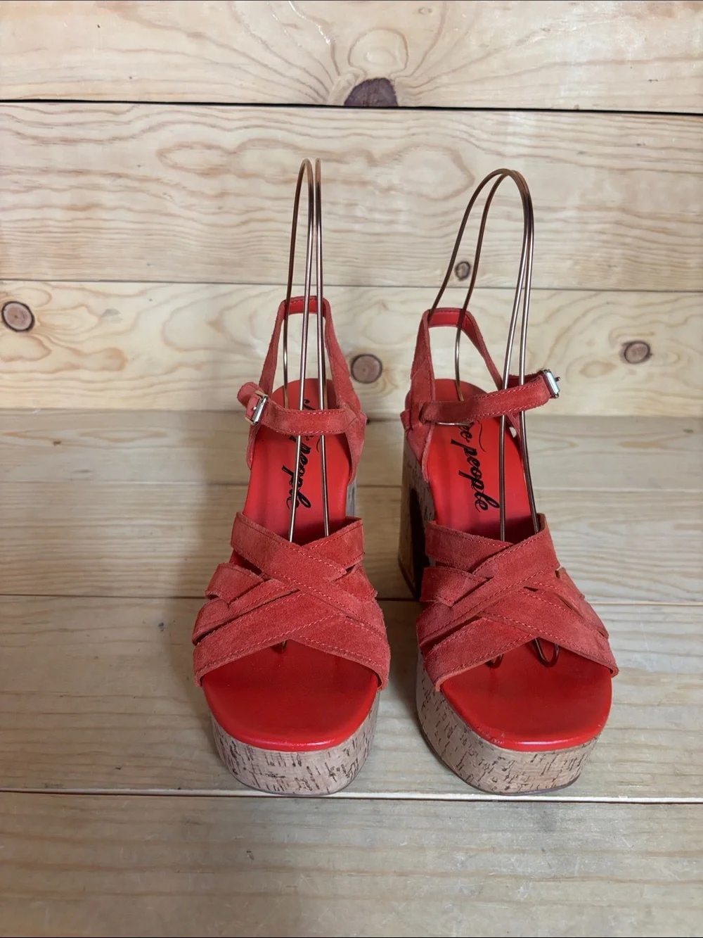 Free People Lisbon Sunstar platform sandals size 38 US 7.5